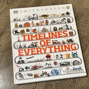Timelines of Everything Coffee Table Book - White and Orange